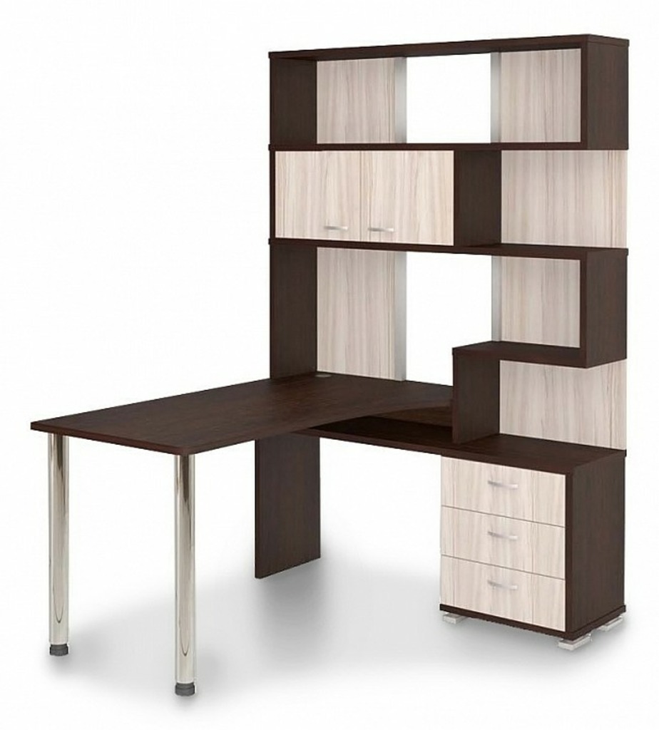 Фото Стол компьютерный Домино СР-420170 MER_SR-420_170_VKV-PRAV - интернет-магазин МегаТерем в Москве