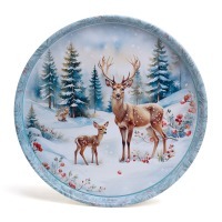 Поднос сервировочный agness "зимняя сказка" 33*2,1 см (898-242) 