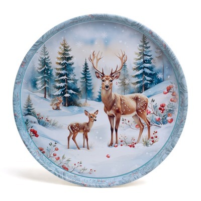 Поднос сервировочный agness "зимняя сказка" 33*2,1 см (898-242) 