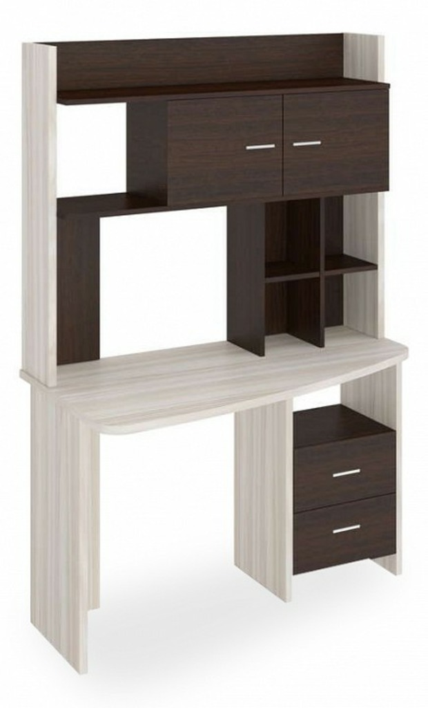 Фото Стол компьютерный Домино Lite СКЛ-Крл120+НКЛХ-120 КВ ЛЕВ MER_SKL-Krl120-NKLH-120_KV_LEV - интернет-магазин МегаТерем в Москве