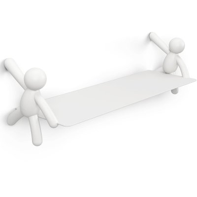 Полка buddy, 46х15 см, бела...