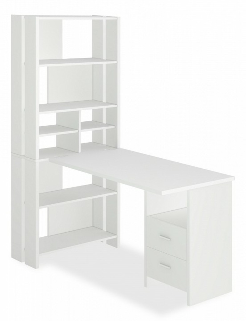 Фото Стол компьютерный Домино Лайт СТЛ-ОВХ+С120Прям MER_STL-OVH-S120Pryam_BE - интернет-магазин МегаТерем в Москве