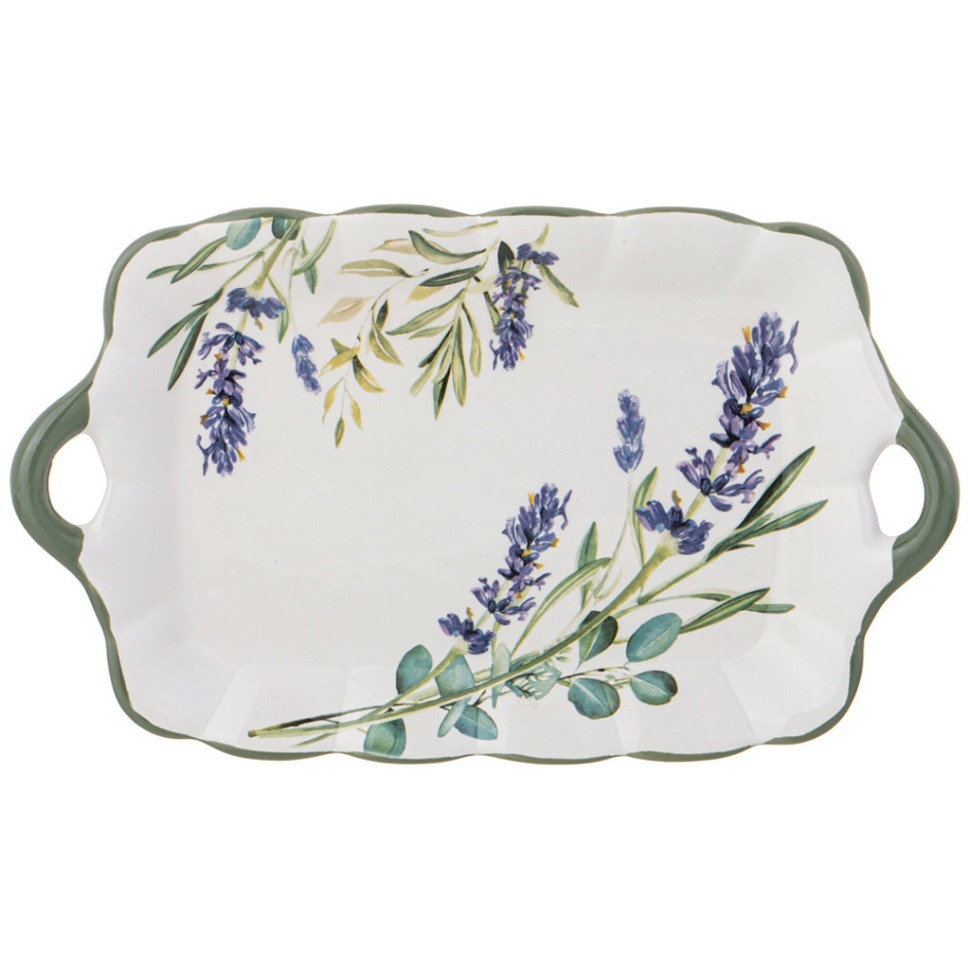 Фото Блюдо agness лаванда 23,5*14*2,5 см (358-2142)  - интернет-магазин МегаТерем в Москве