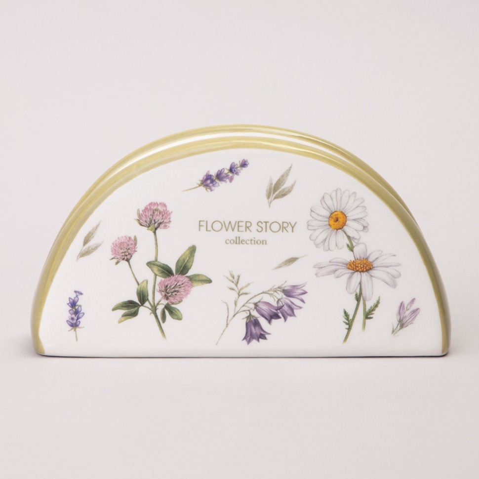 Фото Салфетница agness flower story 13,5*4*7 см (358-2176)  - интернет-магазин МегаТерем в Москве