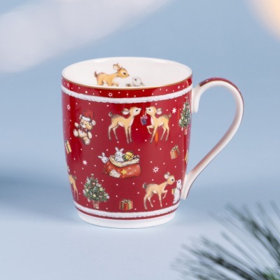 Кружка lefard "с новым годом!" 300 мл красная (760-781-1) 