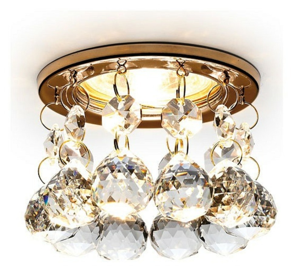 Фото Встраиваемый светильник Ambrella Light K K2051 CL/G AMBR_K2051_CL_G - интернет-магазин МегаТерем в Москве