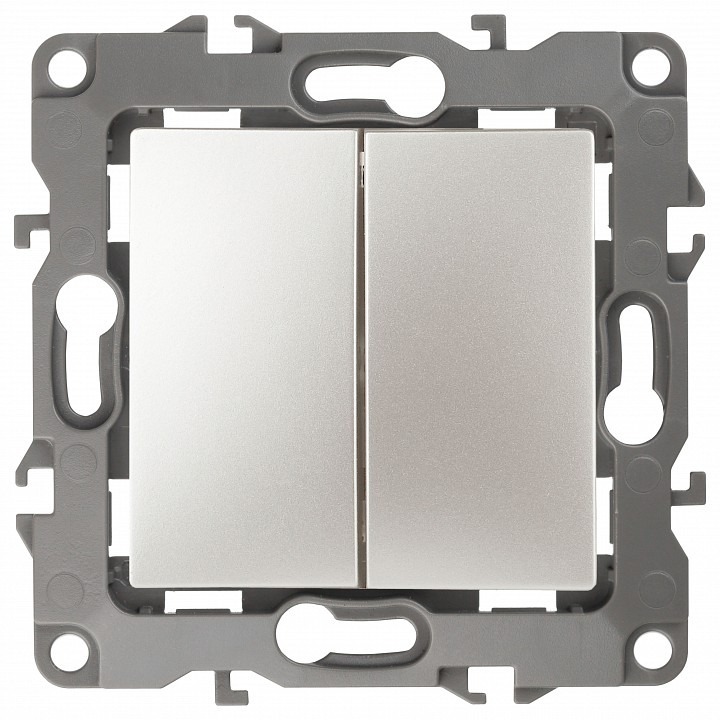 Фото Переключатель перекрестный двухклавишный без рамки Эра Эра 12 12-1112-15 ER_B0065301 - интернет-магазин МегаТерем в Москве