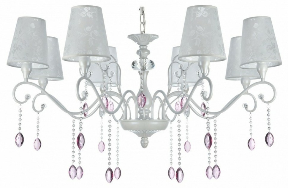 Фото Подвесная люстра Freya Adelaide FR2306-PL-08-W MY_FR2306-PL-08-W - интернет-магазин МегаТерем в Москве