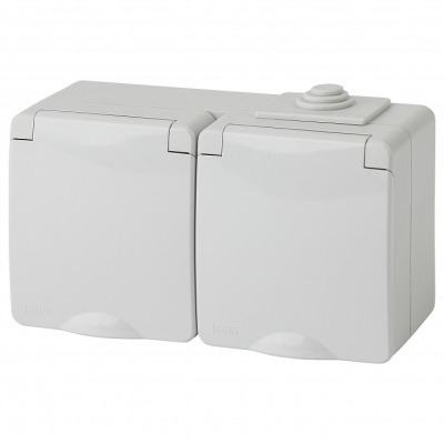 Розетка с заземлением с крышкой Эра Эра Эксперт 11-2603-03 ER_B0035991