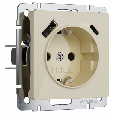 Розетка с заземлением и со ...