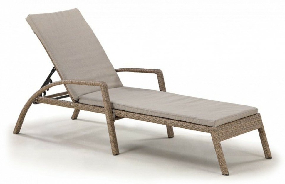 Фото Лежак A30B2-W56 Light Brown с матрасом AFN_A30B2-W56_Light_Brown - интернет-магазин МегаТерем в Москве