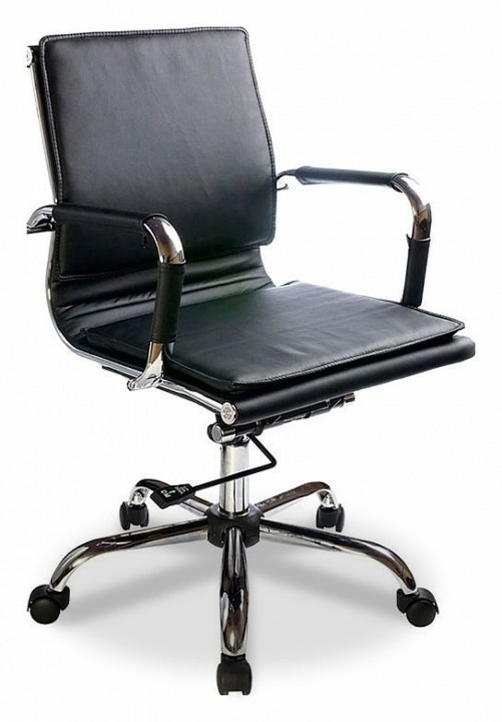 Фото Кресло компьютерное Бюрократ CH-993-low черное BUR_CH-993low_black - интернет-магазин МегаТерем в Москве