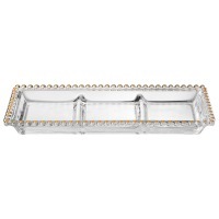 Блюдо сервировочное "golden charm", 3 секции, 30*13 см Lefard (345-505)