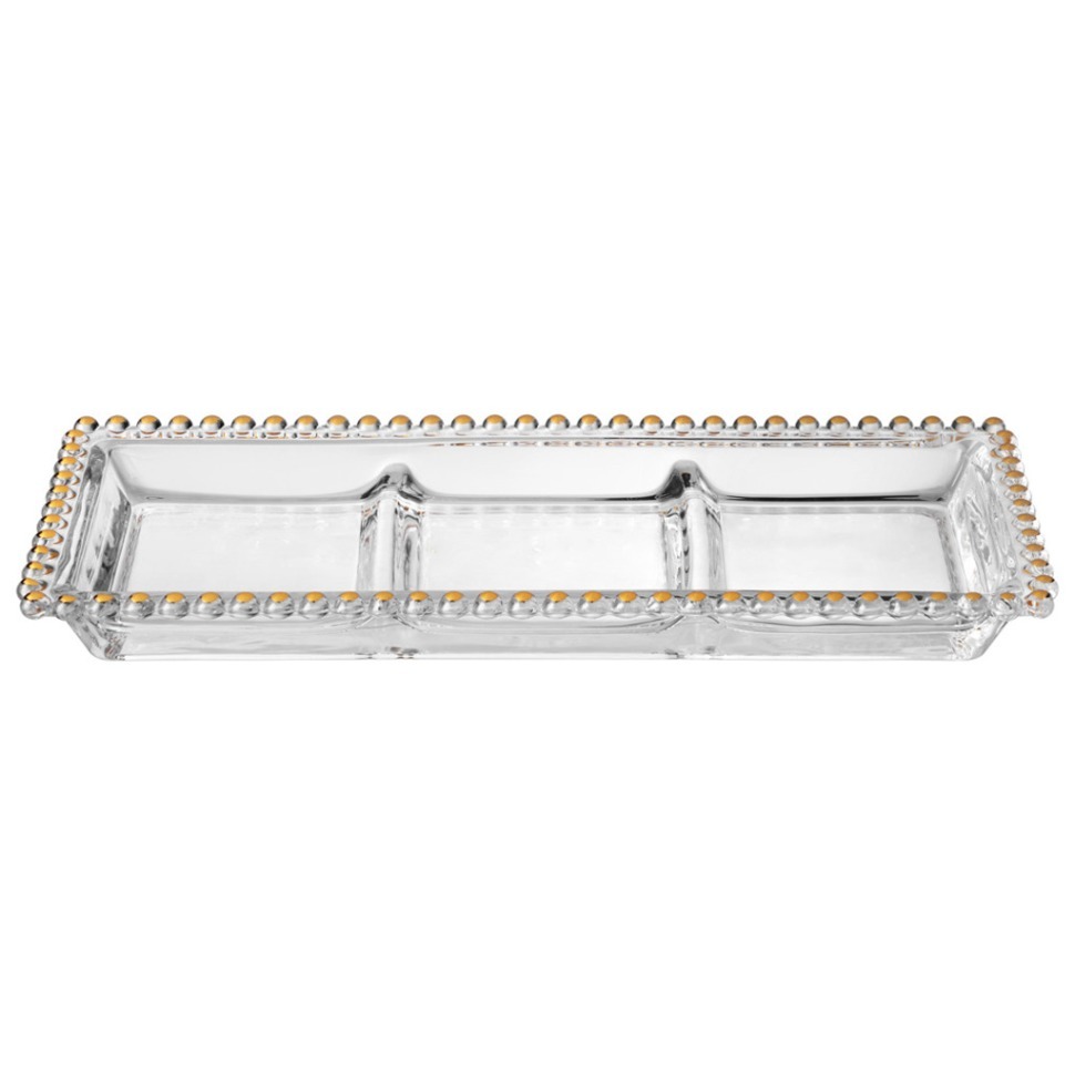 Фото Блюдо сервировочное golden charm, 3 секции, 30*13 см Lefard (345-505) - интернет-магазин МегаТерем в Москве