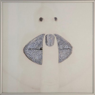 Картина Губы с кристаллами ...