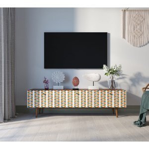 Фото Комод Berber с ящиками низкий под TV 23 принт арт BB19/Print_23-ET - интернет-магазин МегаТерем в Москве