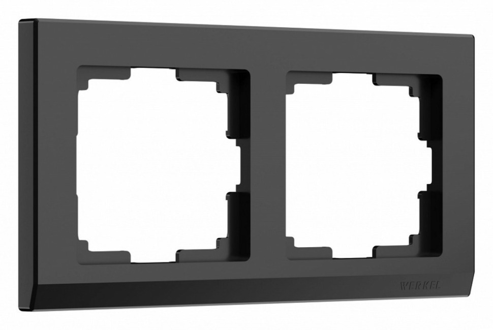 Фото Рамка на 2 поста Werkel Stark (черный) W0021808 WRK_a050923 - интернет-магазин МегаТерем в Москве