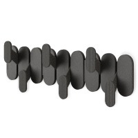 Вешалка настенная tempo, 6 крючков, черная (79961)