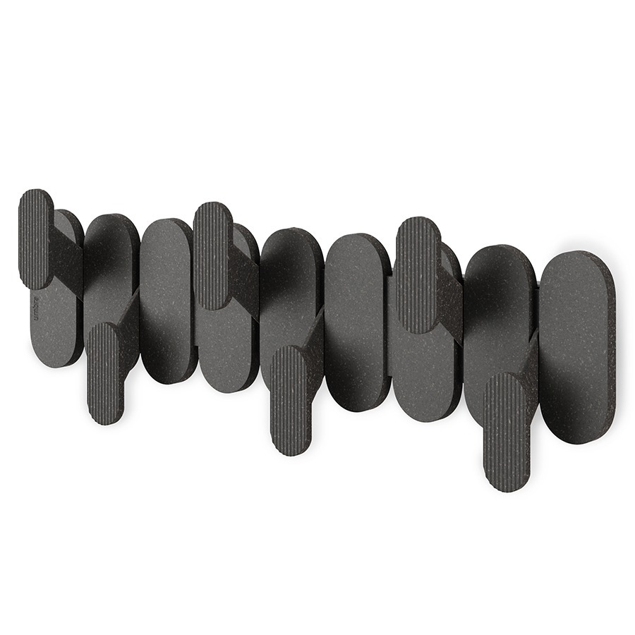 Фото Вешалка настенная tempo, 6 крючков, черная (79961) - интернет-магазин МегаТерем в Москве