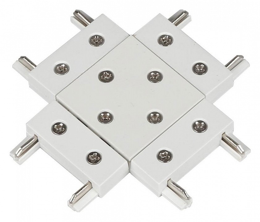 Фото Соединитель X-образный для треков накладных Aployt Magnetic track 48 APL.0181.10.06 AP_APL.0181.10.06 - интернет-магазин МегаТерем в Москве