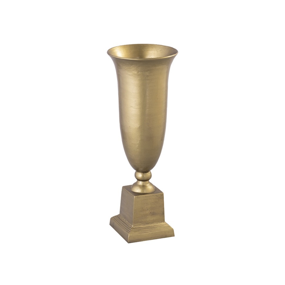Фото Ваза 25121-87, металл, brass antique, ROOMERS FURNITURE - интернет-магазин МегаТерем в Москве