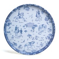 Поднос сервировочный agness "de jouy" 33*2,1 см (898-243) 