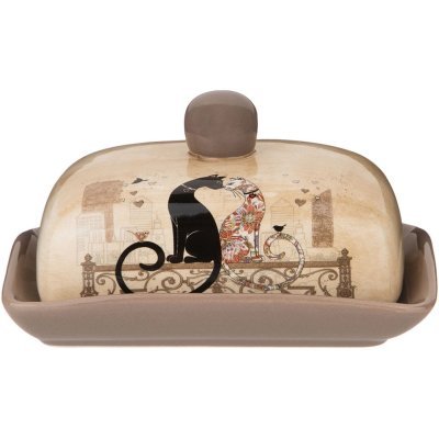 Масленка agness "парижские коты" 17*12,5*9 см (358-1727) 