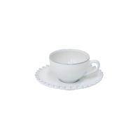 Кофейная пара PECS05-02202F, керамика, white, Costa Nova