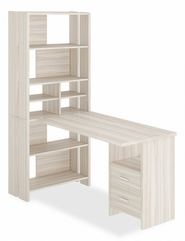 Фото Стол компьютерный Домино Лайт СТЛ-ОВХ+С120Прям MER_STL-OVH-S120Pryam_K - интернет-магазин МегаТерем в Москве