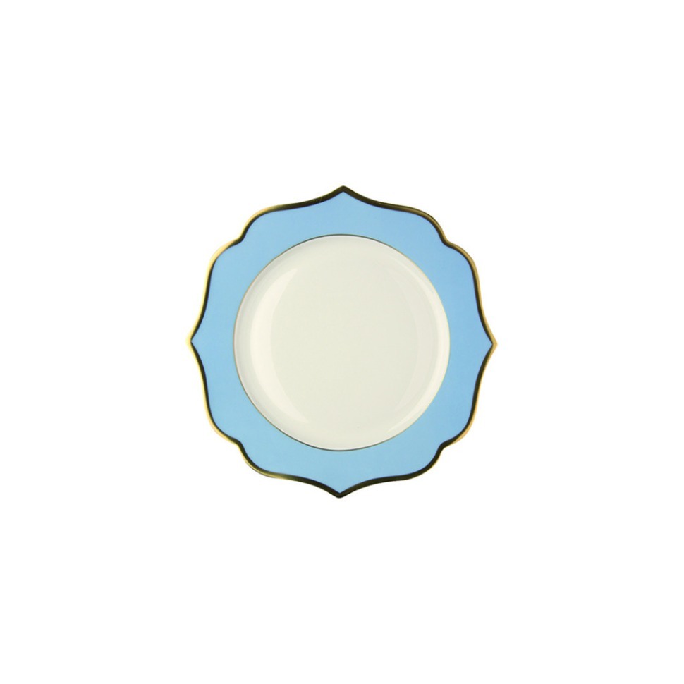 Фото Тарелка LION005CE001150, 15 см, костяной фарфор, blue, ivory, gold, LE COQ - интернет-магазин МегаТерем в Москве