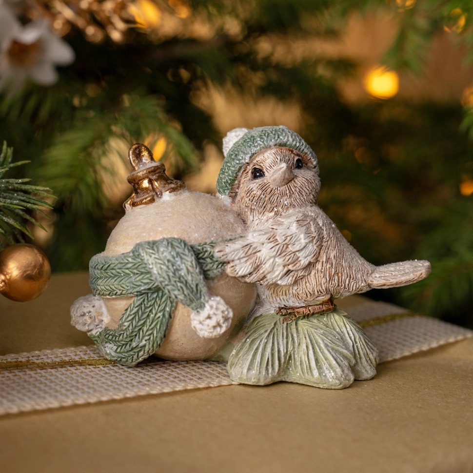 Фото Статуэтка птичка 9,5х6х6 см Lefard (162-1314) - интернет-магазин МегаТерем в Москве