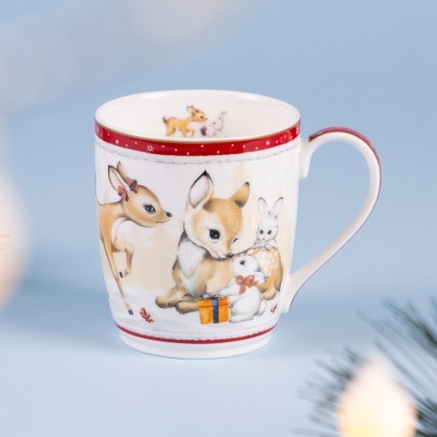 Кружка lefard "с новым годом!" 300 мл красная (760-782-1) 