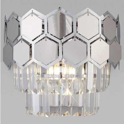 Накладной светильник Eurosvet Ariana 10124/2 хром/прозрачный хрусталь Strotskis (10113/2) EV_a055322