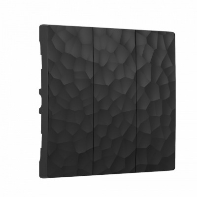 Клавиши для выключателя трехклавишного Werkel Hammer черный W1239008 WRK_a052063