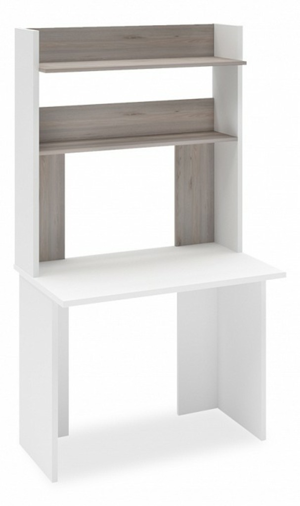 Фото Стол компьютерный Домино Lite СКЛ-Прям100(без тумбы)+НКЛХ-100 MER_SKL-Pryam100bez-tumby-NKLH-100-BN - интернет-магазин МегаТерем в Москве