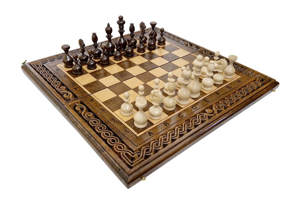 Фото Шахматы + нарды резные Лоза 50, Ustyan (64493) - интернет-магазин МегаТерем в Москве