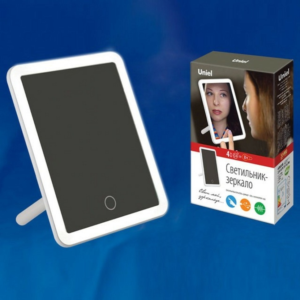 Фото Зеркало настольное с подсветкой Uniel TLD-591 UL-00002759 UL_UL-00002759 - интернет-магазин МегаТерем в Москве