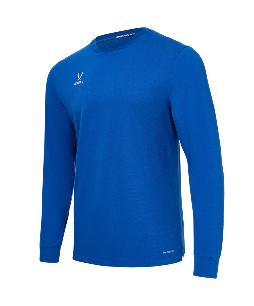Фото Лонгслив тренировочный JOGEL DIVISION PerFormDRY Training CVC LS Z2, синий (2130614) - интернет-магазин МегаТерем в Москве