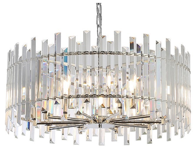 Фото Подвесная люстра Newport 8500 8510/C nickel NWP_M0070397 - интернет-магазин МегаТерем в Москве