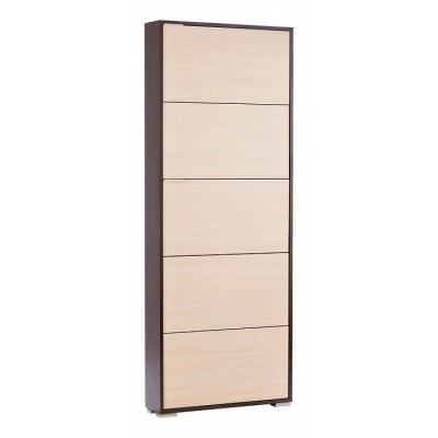Тумба для обуви Viva 5 венге/дуб беленый VEN_viva_5_wenge_w_oak