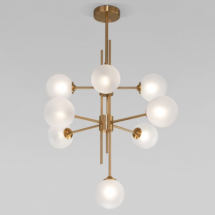 Фото Люстра на штанге Eurosvet Volver 50383 латунь EV_a066796 - интернет-магазин МегаТерем в Москве