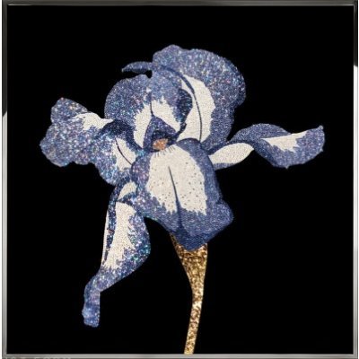 Картина Ирис с кристаллами ...