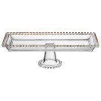 Блюдо сервировочное "golden charm" на ножке, 30*13*9,5 см Lefard (345-506)