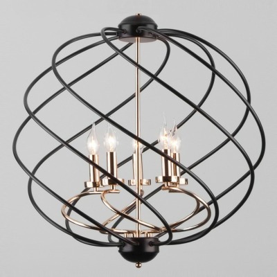 Подвесная люстра Eurosvet Sorrel 60105/5 черный EV_a045704