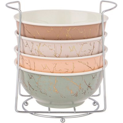 Набор салатников lefard на мет. стойке. 14*6.5 см, 4шт, 550мл (756-341) 