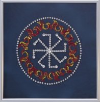 Картина Оберег Колядник с кристаллами Swarovski (1426)