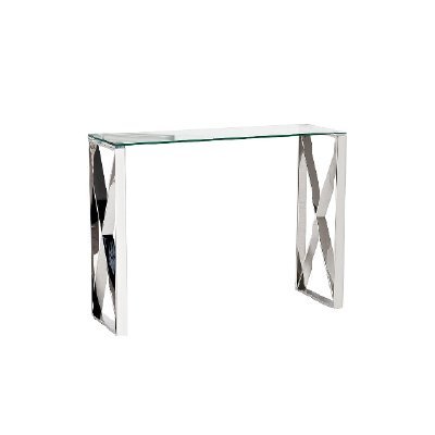 Консоль прозр.стекло/хром 8...