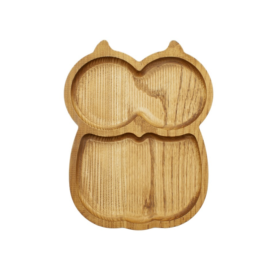 Фото Менажница Сова деревянная, дуб ДРВ-13/1 - интернет-магазин МегаТерем в Москве