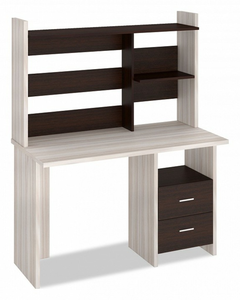 Фото Стол компьютерный Домино Лайт СКЛ-Прям120+НКЛ-120 MER_SKL-Pryam120_NKL-120_KV - интернет-магазин МегаТерем в Москве