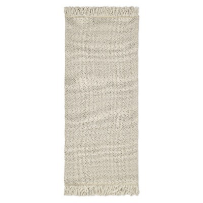 Ковер из переработанного пластика бежевого цвета из коллекции ethnic, 70х160 см (77519)